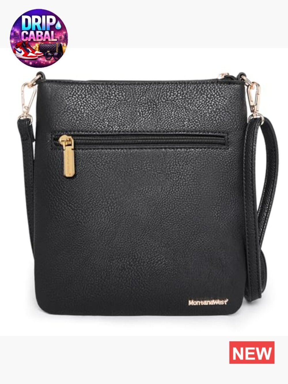Faux Leather Multi Pocket Crossbody Bag with Adjustable Strap - Picture 5 of 7